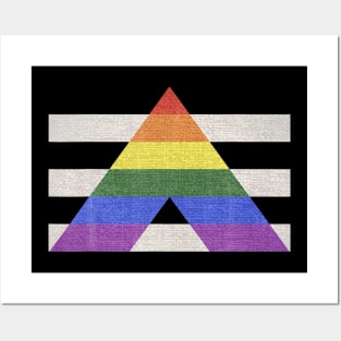 Lgbt gay pride ally flag lgbt ally Posters and Art